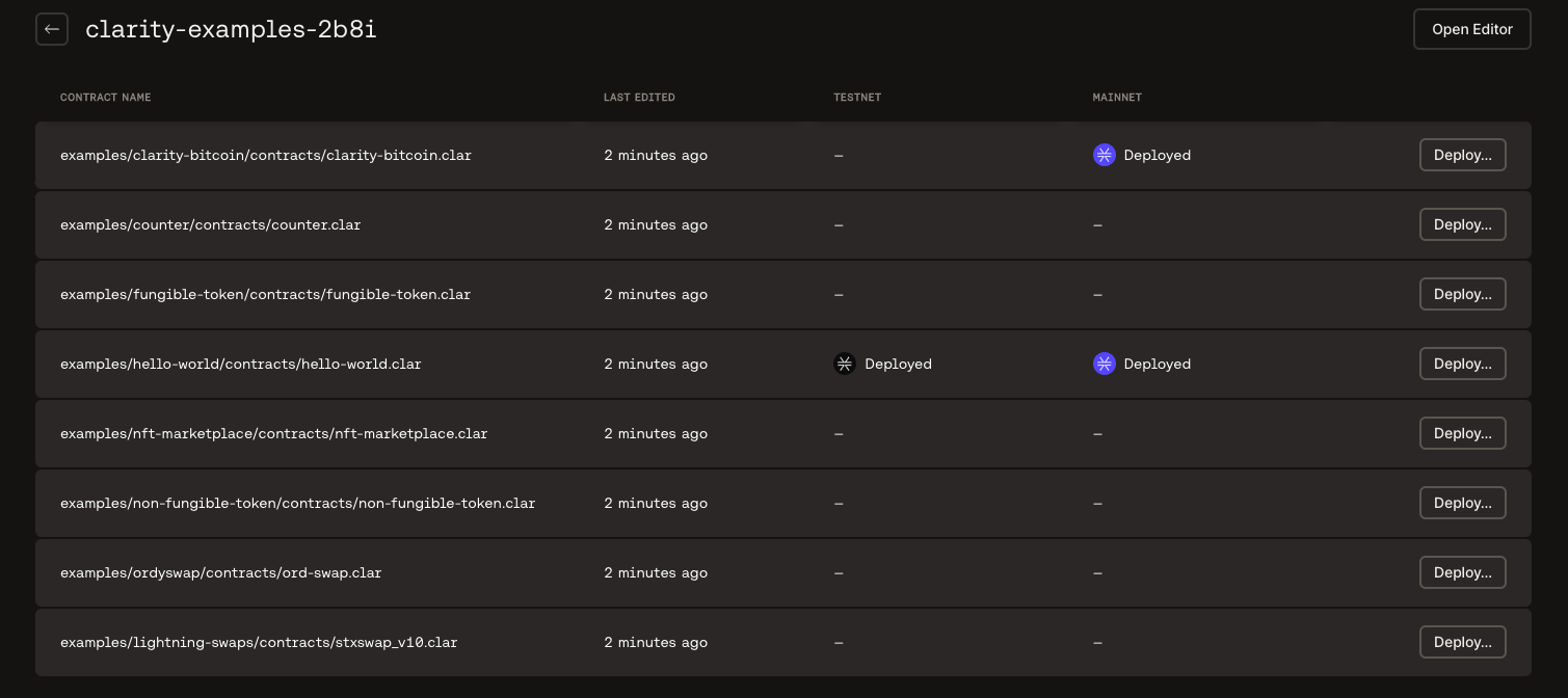 Import Clarinet project from GitHub